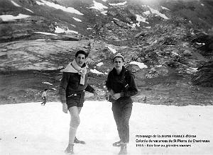 COLO JEUNE FRANCE 1956  bob 6 face aux grandes rousses